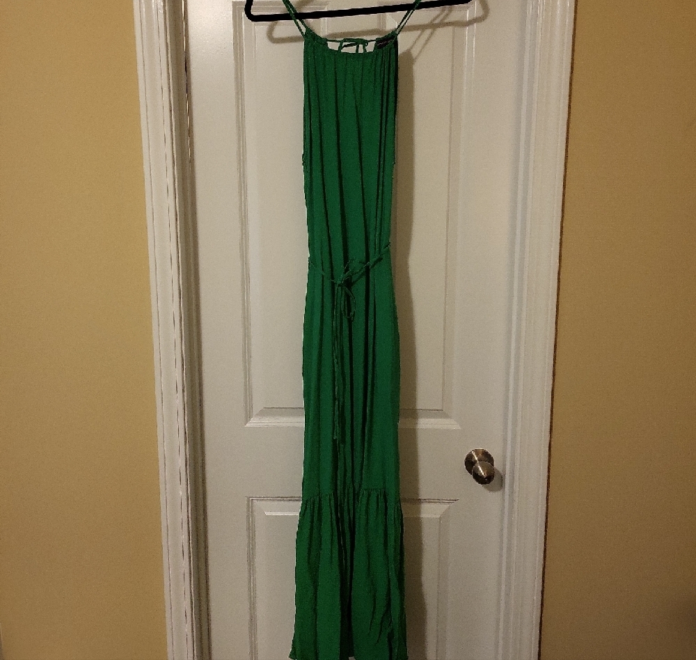 Banana Republic Factory Green Maxi Dress
